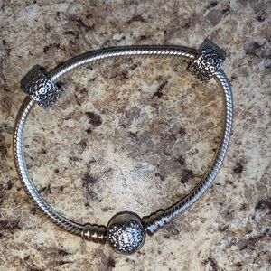Pandora bracelet with clips